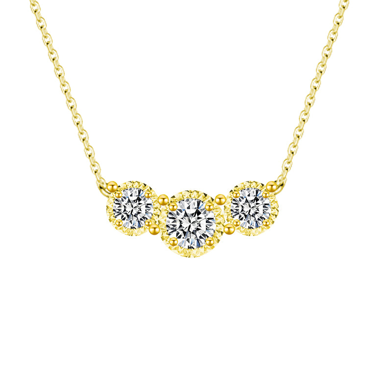 Triple Circle Diamond Necklace – Aurelian