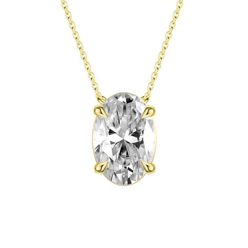 Oval Diamond Necklace