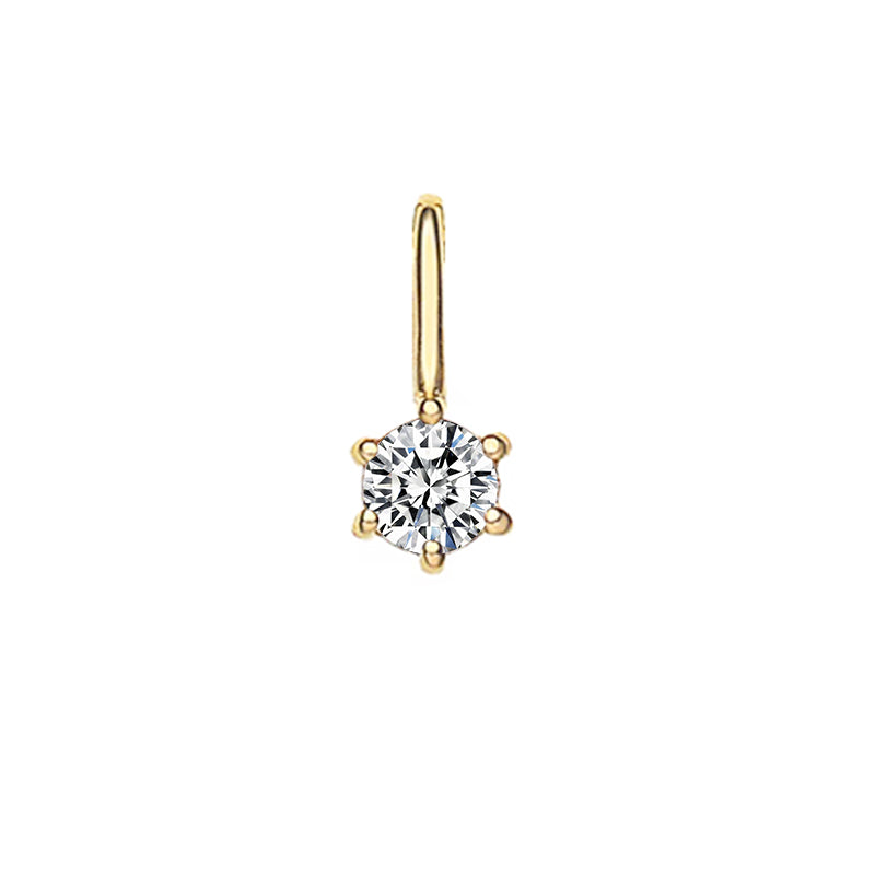 Six-Prong Diamond Pendant – Aurelian