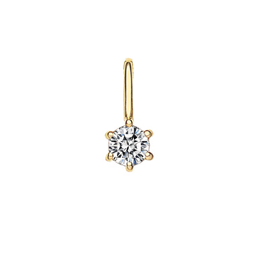Six-Prong Diamond Pendant – Aurelian