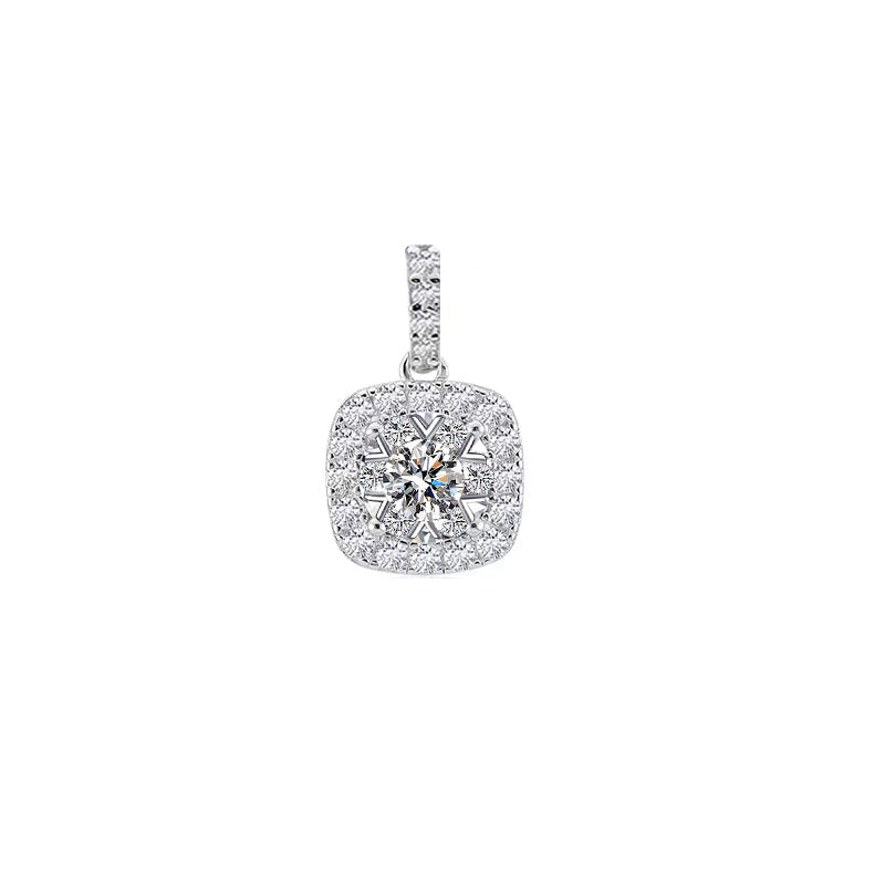 Cushion Halo Diamond Pendant – Aurelian
