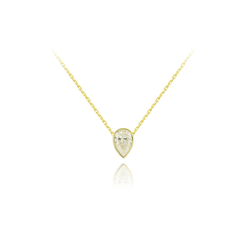 Cushion Yellow Diamond Necklace – Aurelian