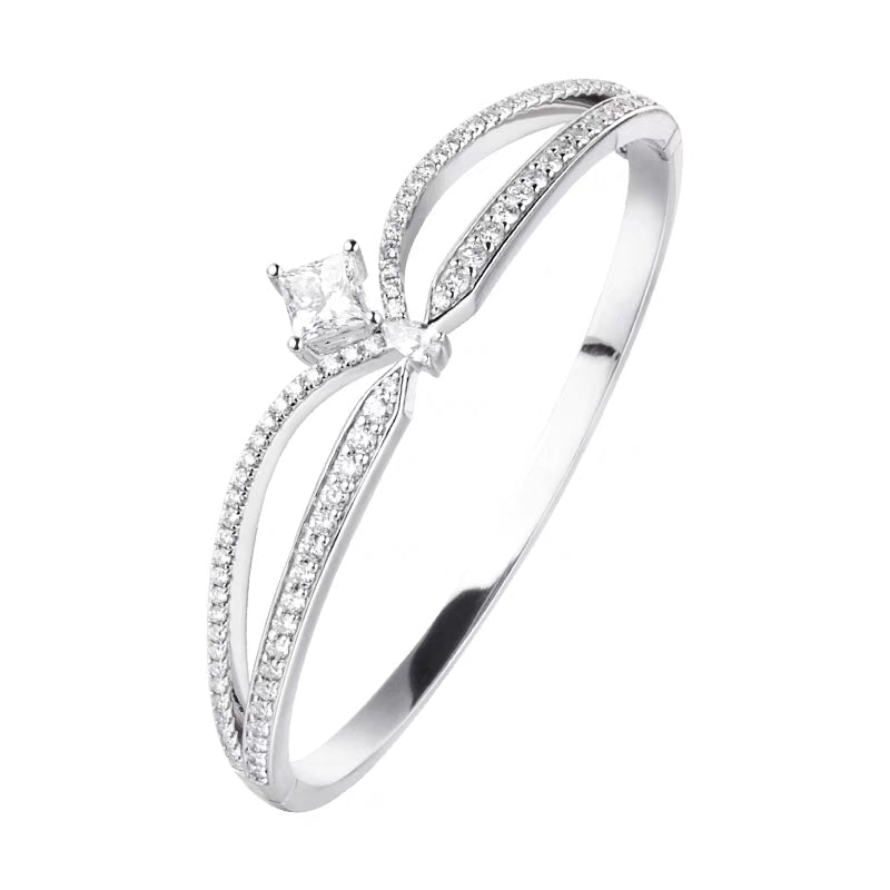 Crown Crowned Diamond Bangle – Aurelian