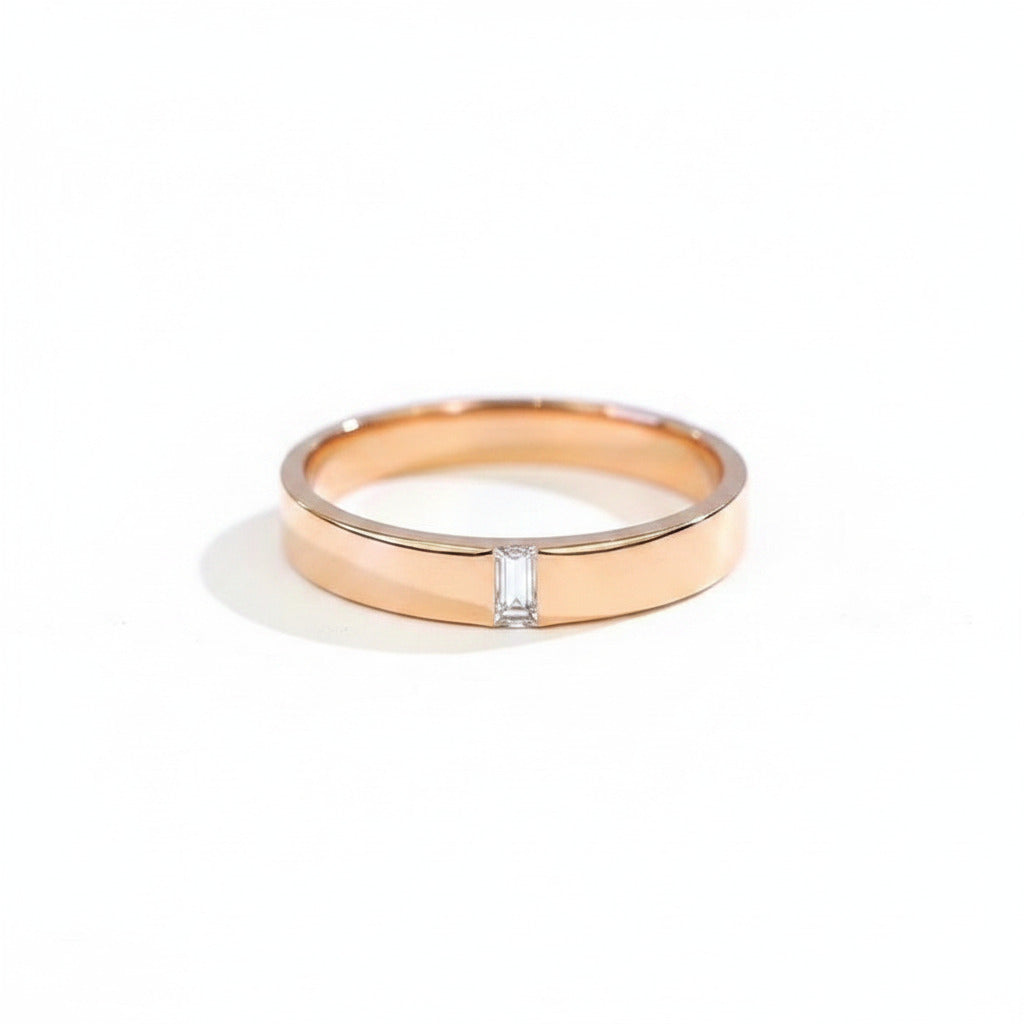 Halo Emerald-Cut Diamond Ring – Aurelian