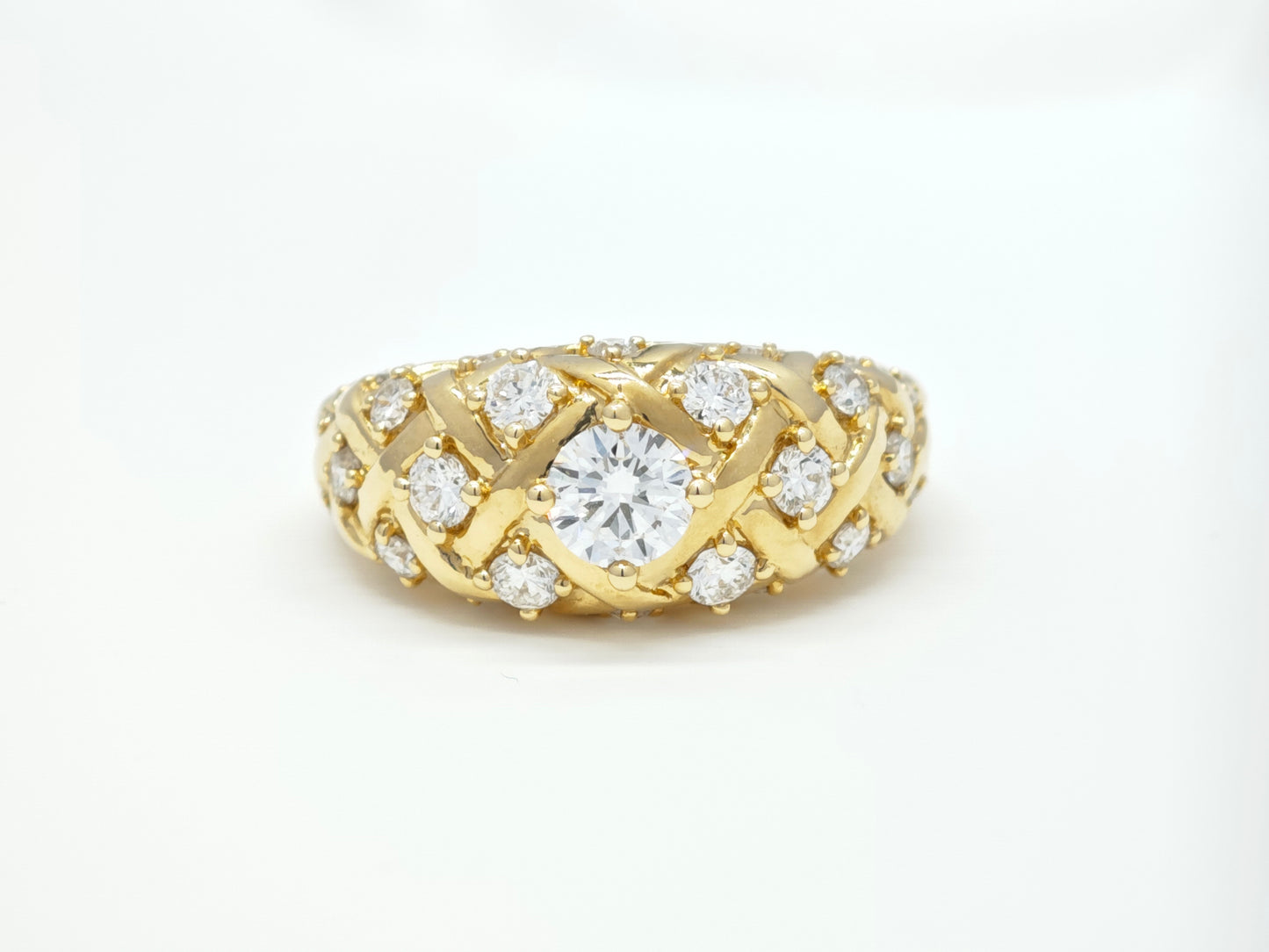 Domed Diamond Band Ring – Aurelian