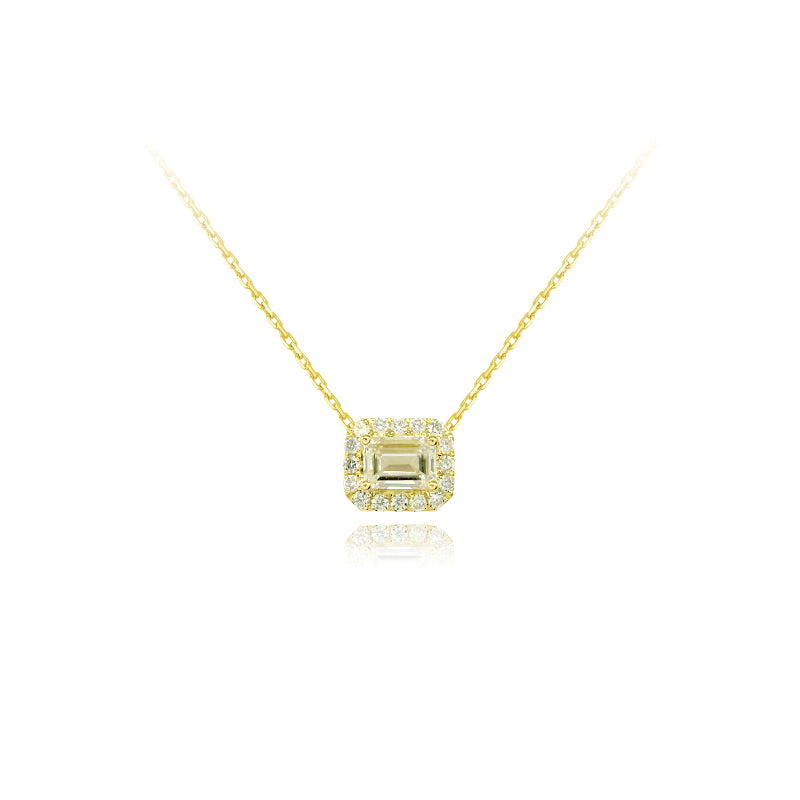 Emerald-Cut Diamond Necklace – Aurelian