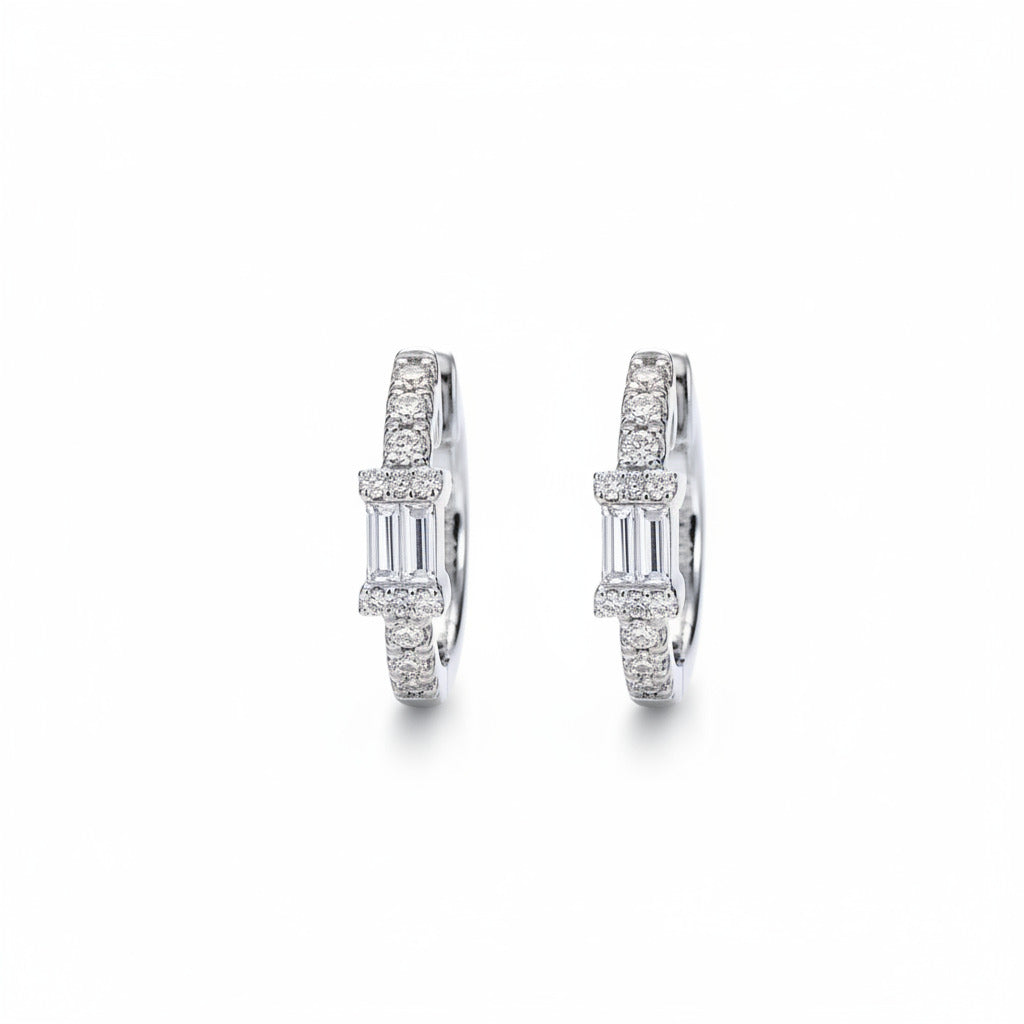 Diamond Hoop Earrings – Aurelian