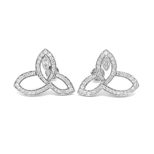 Eternal Bond Diamond Stud Earrings