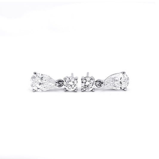 Pear Diamond Stud Earrings – Aurelian