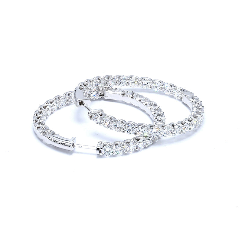 Pave Diamond Earrings