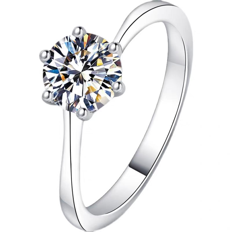 Twisted Shank Six-Prong Diamond Ring – Aurelian