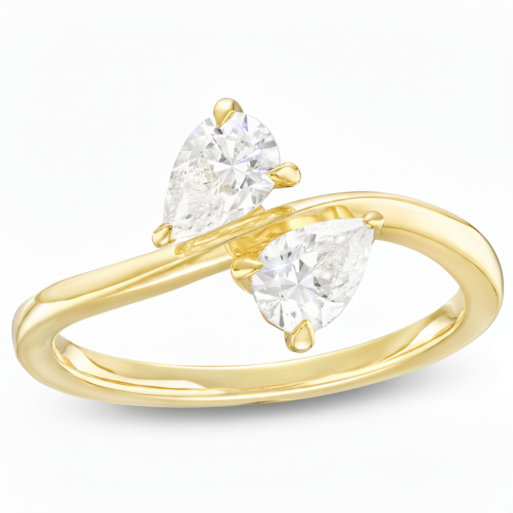 Double Pear Diamond Ring – Aurelian
