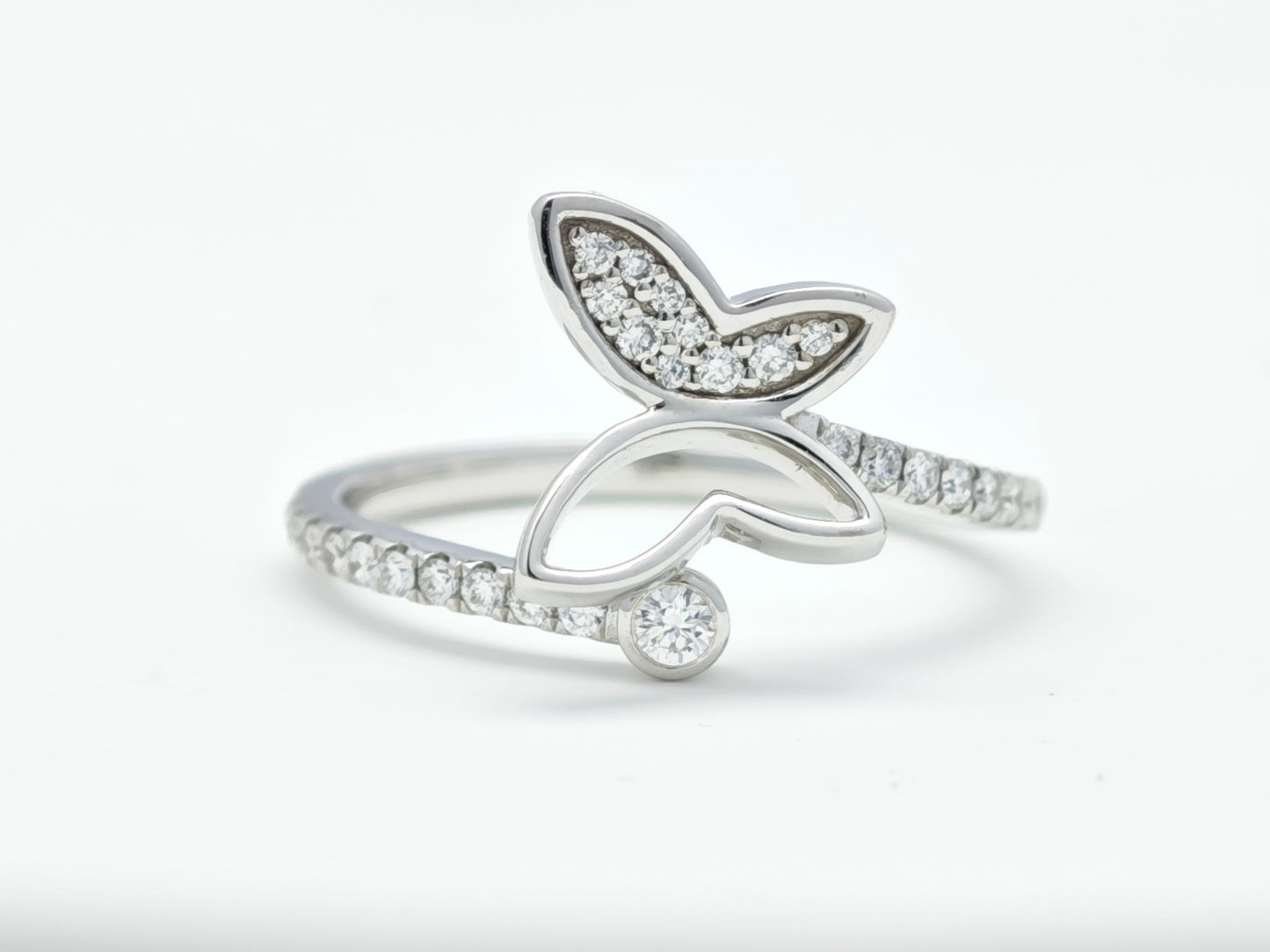 Open Butterfly Diamond Ring – Aurelian