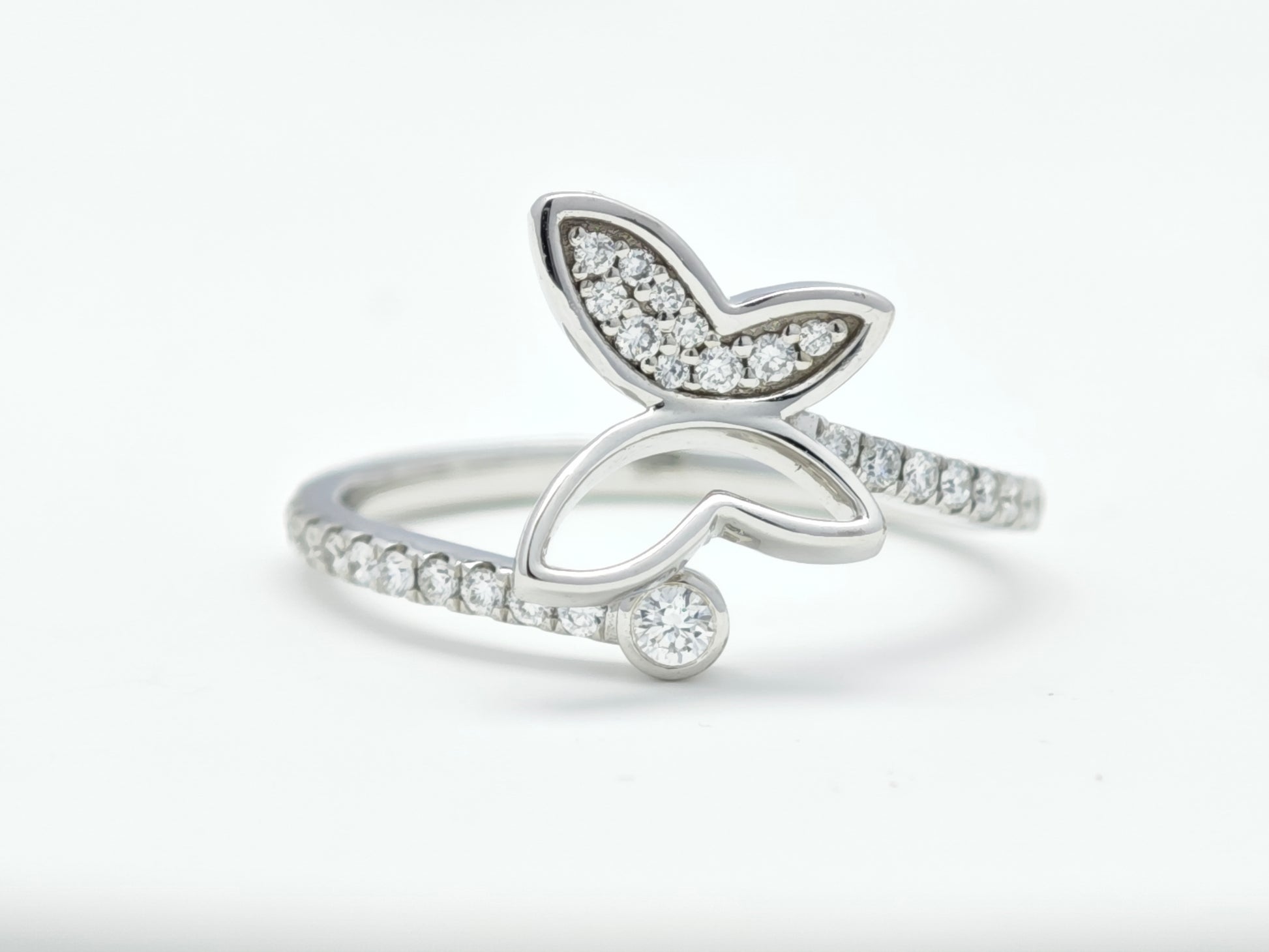 Open Butterfly Diamond Ring – Aurelian