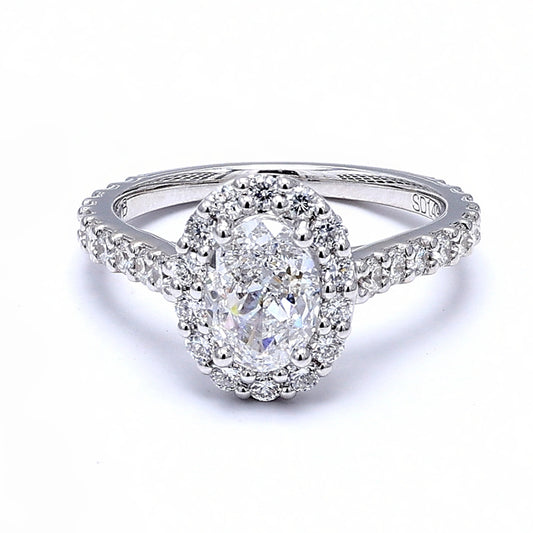 Oval Halo Diamond Ring – Aurelian