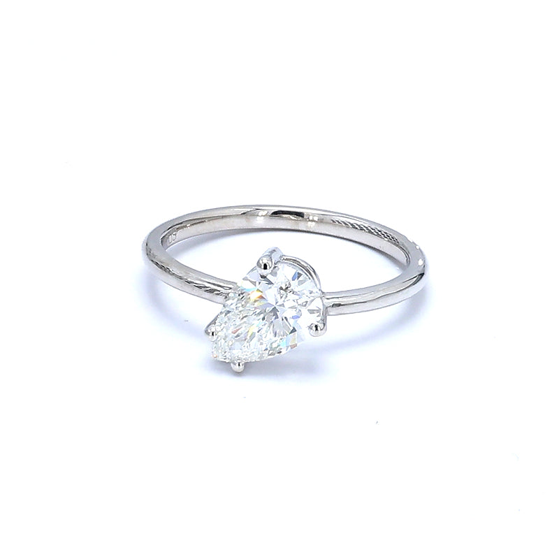 Plain Shank Pear Diamond Ring – Aurelian
