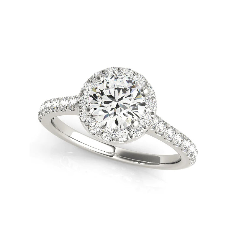 Round Halo Diamond Ring – Aurelian