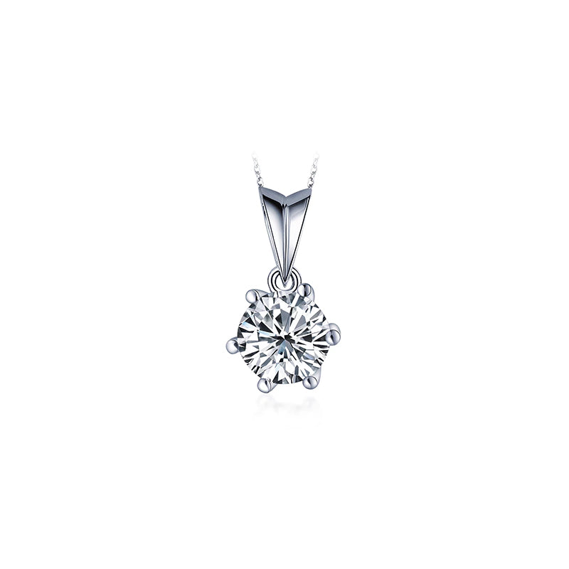 Six-Prong Diamond Necklace – Aurelian