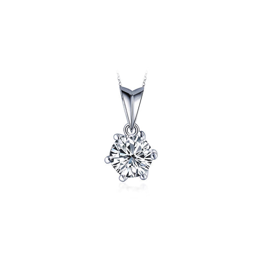 Six-Prong Diamond Necklace – Aurelian