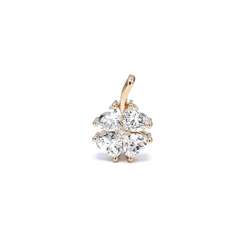 Clover Heart Diamond Pendant – Aurelian