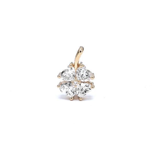 Clover Heart Diamond Pendant – Aurelian