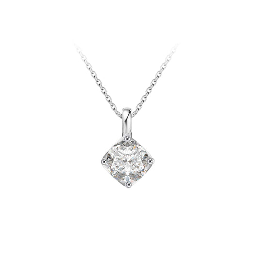 Four-Prong Parallel Diamond Necklace – Aurelian