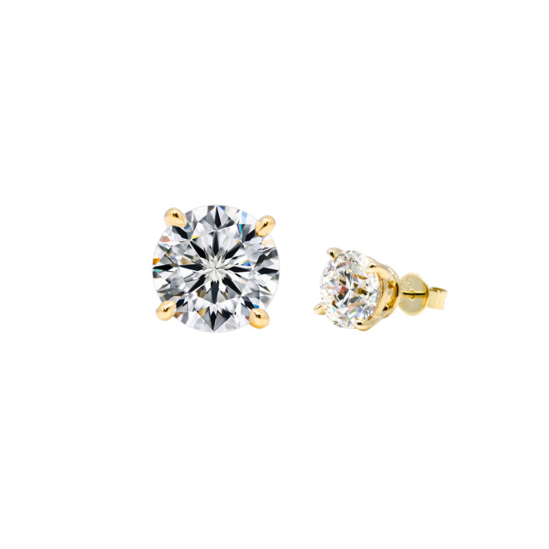 Four-Prong Diamond Stud Earrings – Aurelian