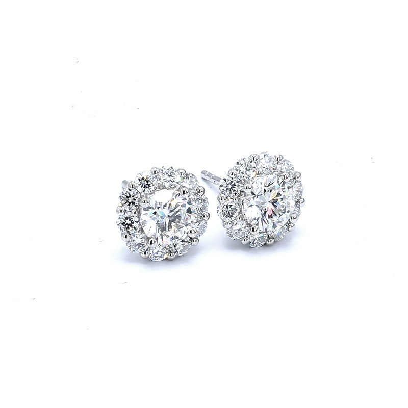 Bezel Diamond Stud Earrings – Aurelian