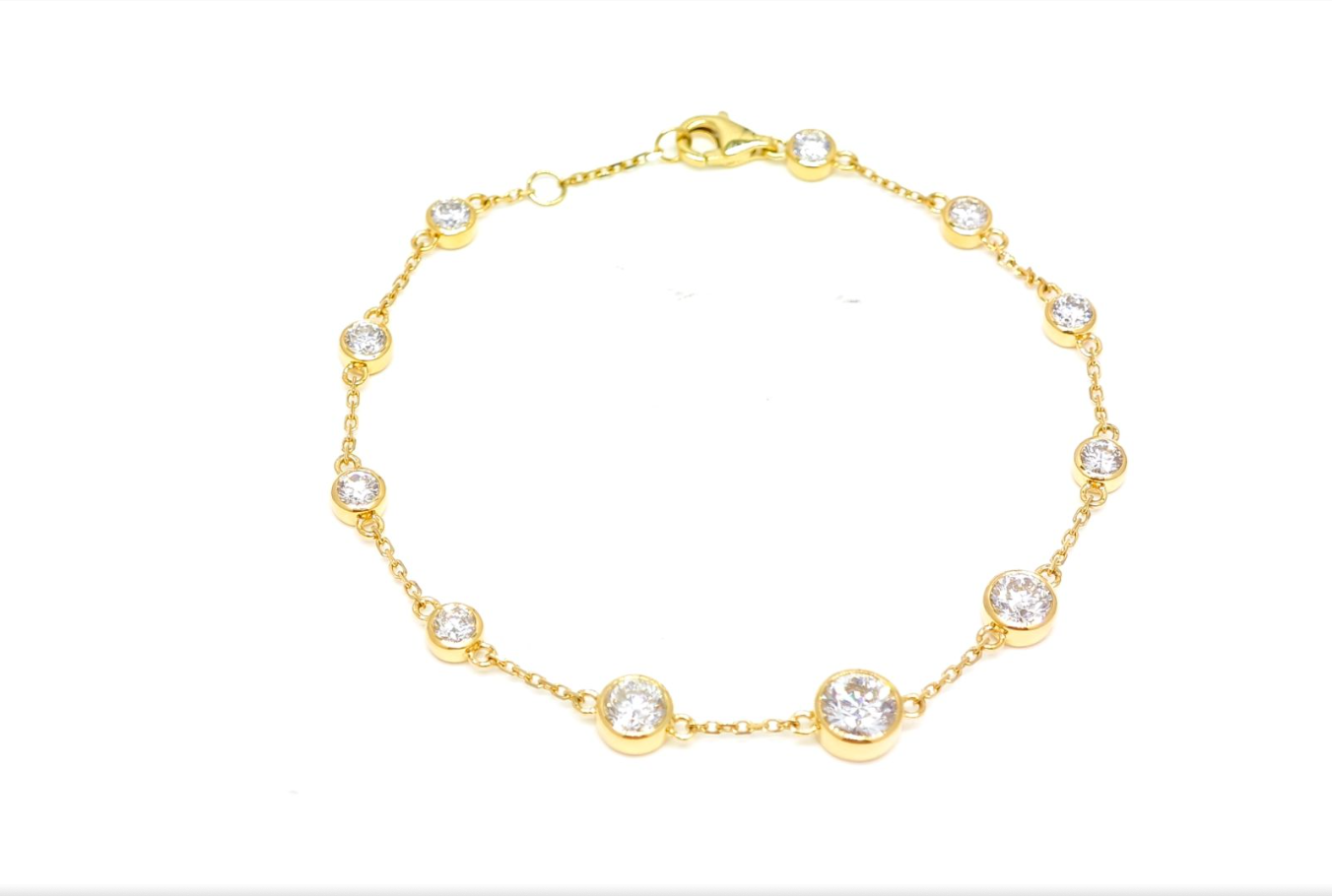 Round Bubble Diamond Bracelet – Aurelian