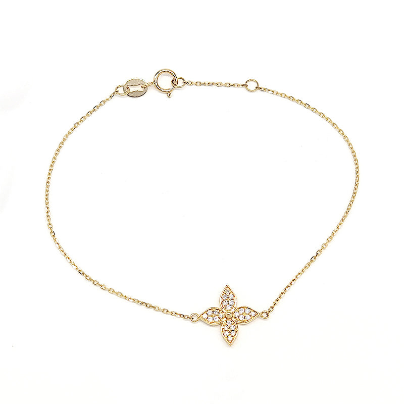 Flower Clover Diamond Bracelet – Aurelian