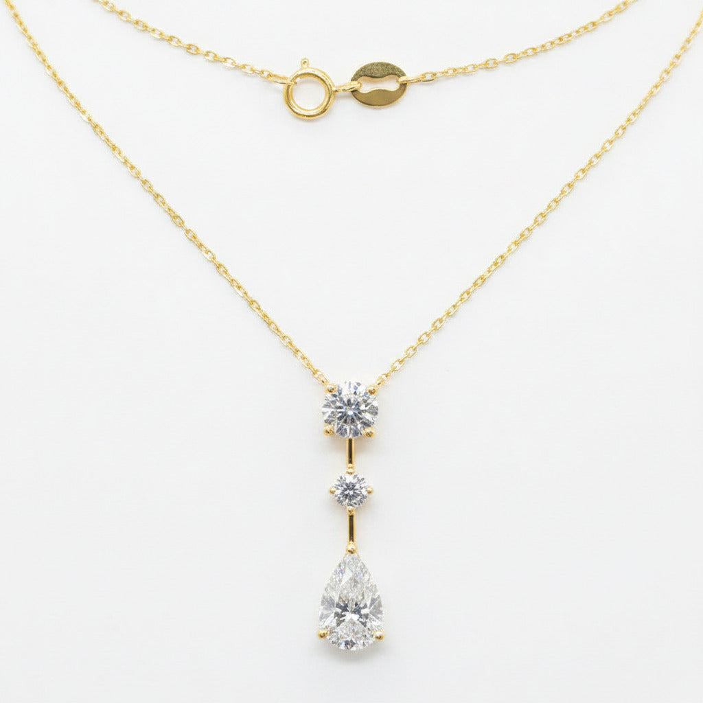 Mermaid Tear Diamond Necklace – Aurelian