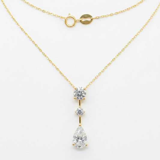 Mermaid Tear Diamond Necklace – Aurelian