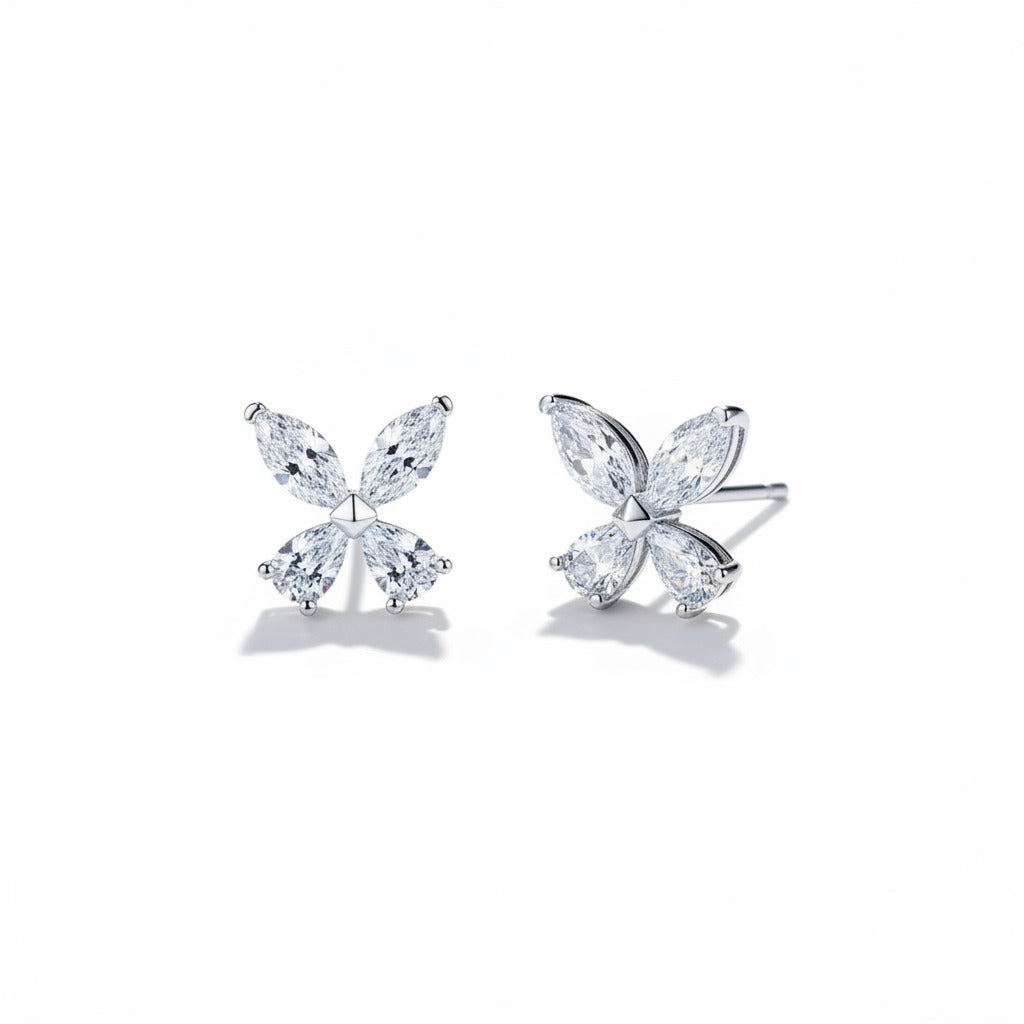 Butterfly Diamond Stud Earrings – Aurelian