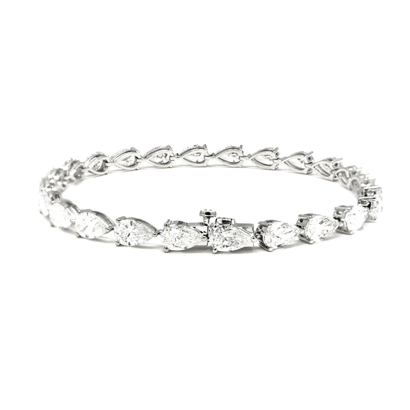 Pear Pave Diamond Bracelet – Aurelian