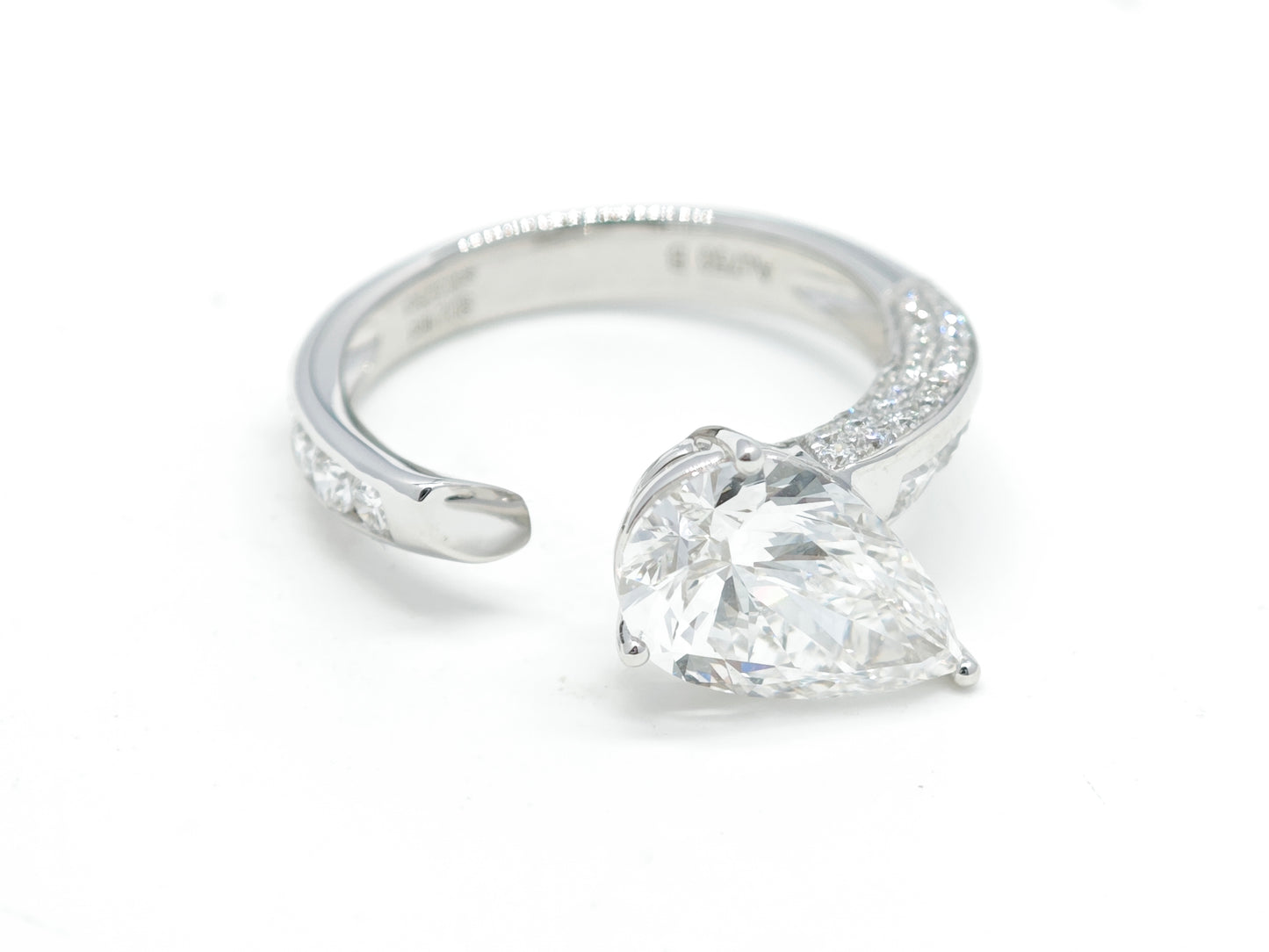 Open Pear Diamond Ring – Aurelian