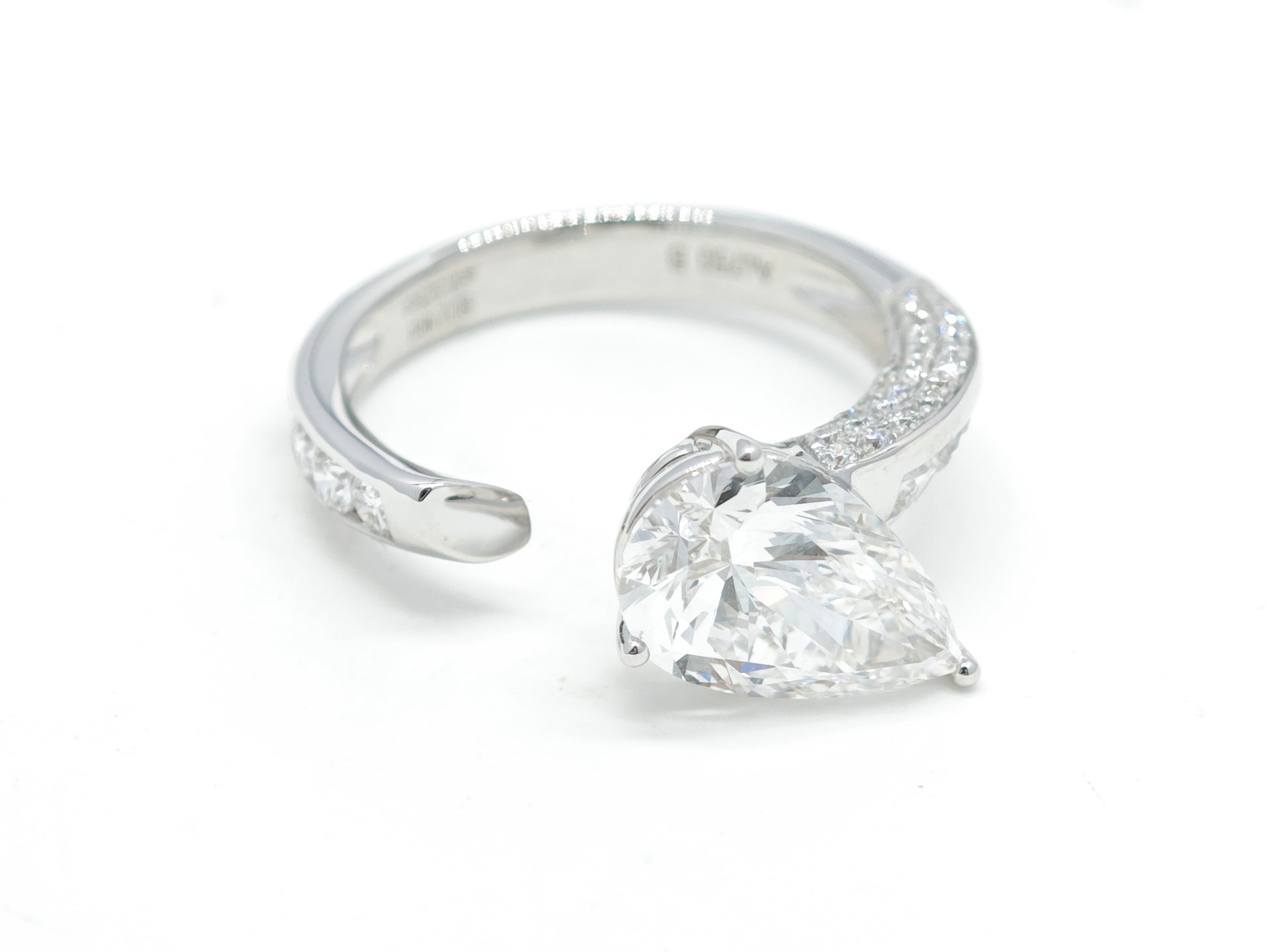 Open Pear Diamond Ring – Aurelian