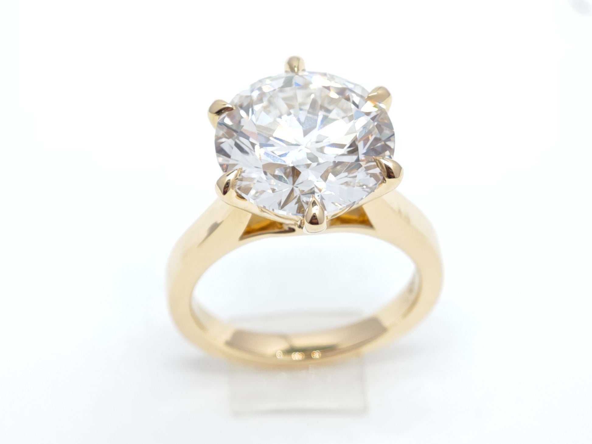 Round Six-Prong Starburst Diamond Ring – Aurelian