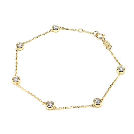 Round Bubble Diamond Bracelet – Aurelian
