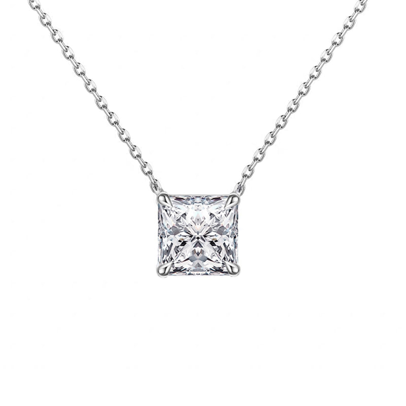 Princess Cut Diamond Necklace – Aurelian