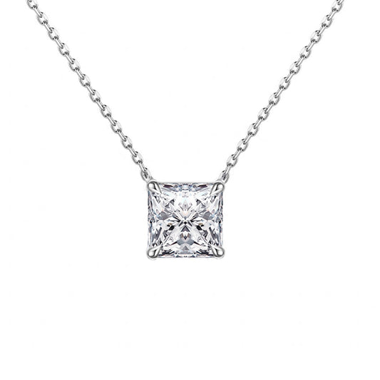 Princess Cut Diamond Necklace – Aurelian