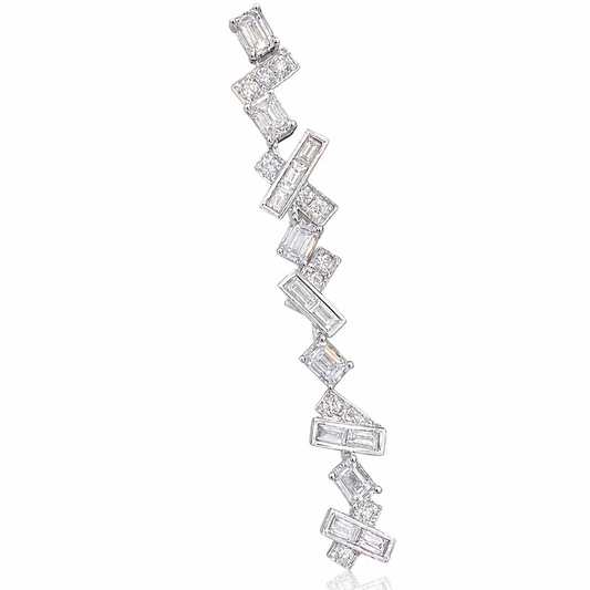 Baguette Pave Diamond Bracelet